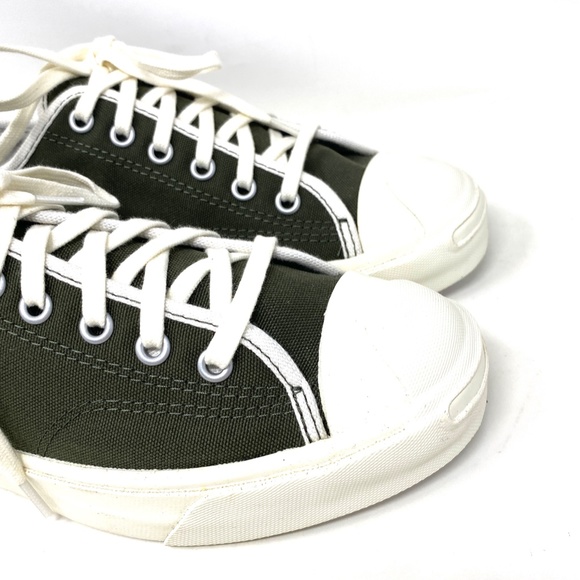 Converse Jack Purcell Low Top Canvas Khaki Women Sneakers Custom 167243C-GRWTOFF - Picture 5 of 11